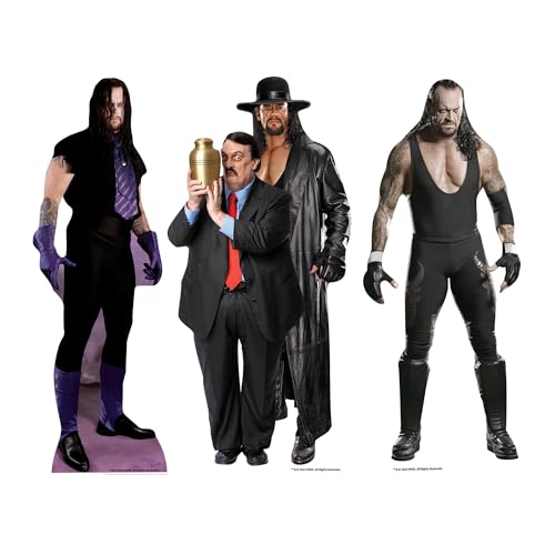 SC4581 WWE The Undertaker Pappaufsteller mit DREI Ablagen, Höhe 31 cm, ideal für WWE-Themen,...