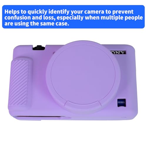 Funda de silicona para cámara Sony ZV-1 color morado miniatura 6