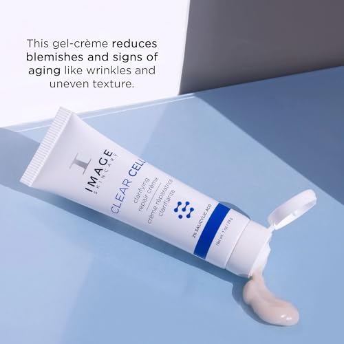AmazonUs/IKB3U IMAGE Skincare, CLEAR CELL Clarifying Repair Crème, Face Night Cream Gel Moisturizer for Oily Prone Skin