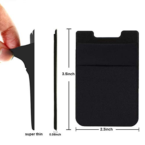 Fulgamo GS-060 2Pack Adhesive Phone Pocket,Cell Phone Stick On Card Wallet Sleeve,Credit Cards/Id Card Holder thumb #3
