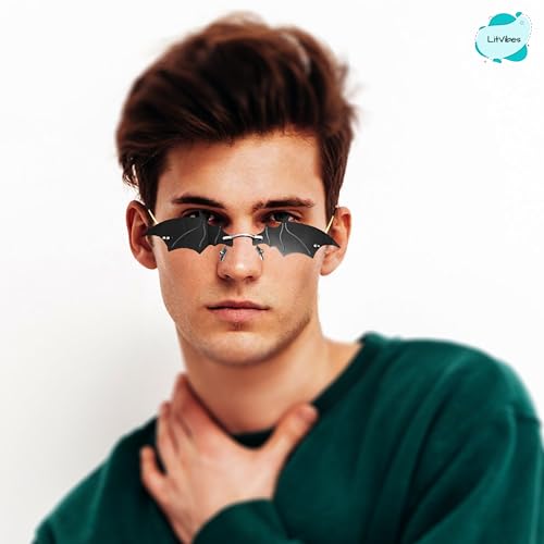 Image of Batman Irregular Shape Non-Polarized Sunglasses Shades Frameless Glasses Eyegear Smartwear Goggles Unique Fashionable Men Women Eyewear For Party Uv 400 Protection For Eyes - Parent