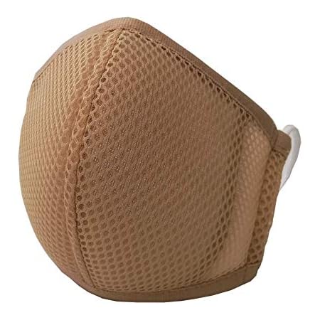 息らくらくマスク ベージュ メッシュマスク 抗菌防臭 日本製 立体構造 口元空間 高通気 速乾 不織布マスクをフィルターとして挿入可