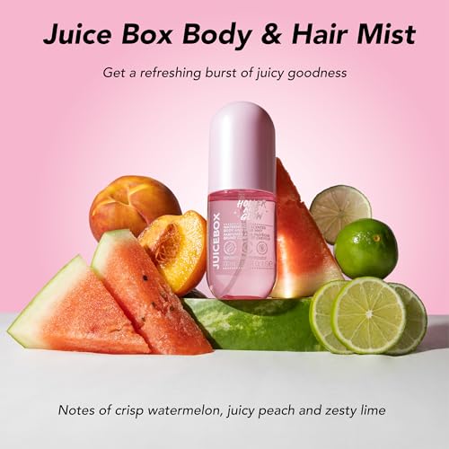 Holler And Glow Mood Boosting Juice Box Body & Hair Mist, Body Spray, Teen Girls Spritz, Long Lasting, Watermelon, Fruity Scented, Water Based Fragrance For Tweens, Clean & Gentle Formula, 3.38 Fl Oz - Image 3