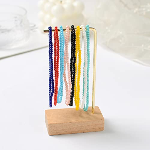 XIJIN Handmade Beach-Ready 8-Piece Colorful Beaded Anklet Set for Women - Boho Chic Ankle Bracelets - Image 6