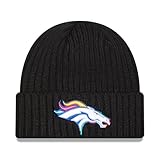 New Era Men's Black Denver Broncos 2024 NFL Crucial Catch Cuffed Knit Hat