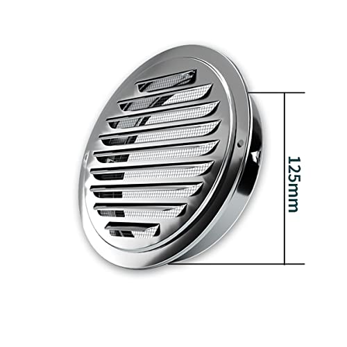 Grille de ventilation en acier inoxydable 120 mm au design épuré et durable - 4