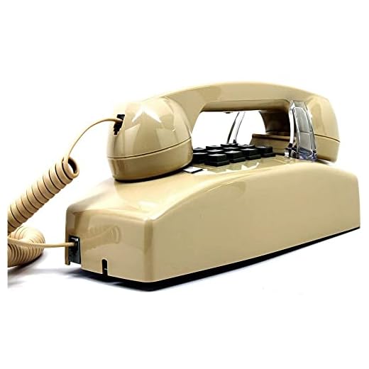 Single Line Classic 2554 Wall Phone with Loud Ringer and Handset Volume Control, Beige/Ash - Wall Mount Jack Required