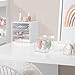 HBlife Acrylic Clear Beauty Blender Holder, 4 Hole Makeup Sponge Holder with Dustproof Lid