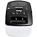 Brother QL-700 Label Maker, USB 2.0, Address Label Printer, Desktop, Up to 62mm Wide Labels, UK Plug, Black Print Only