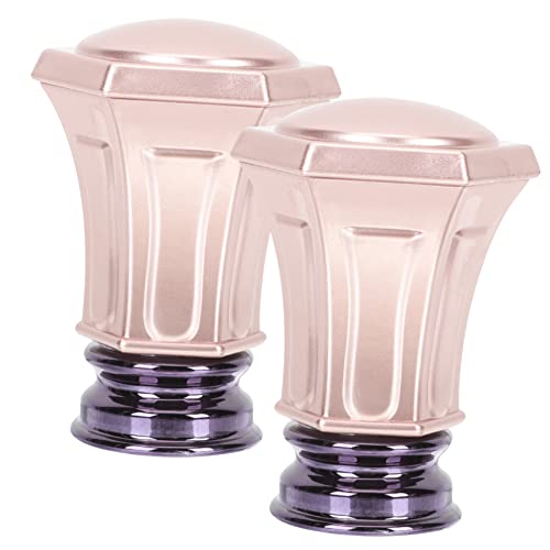 Garneck 2pcs Decorative Finials for Curtain Rods Room Window Curtain Accessories