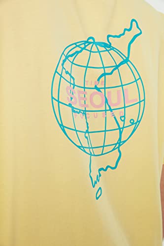 Trendyol, Maglietta da Uomo, Oversize, 100%