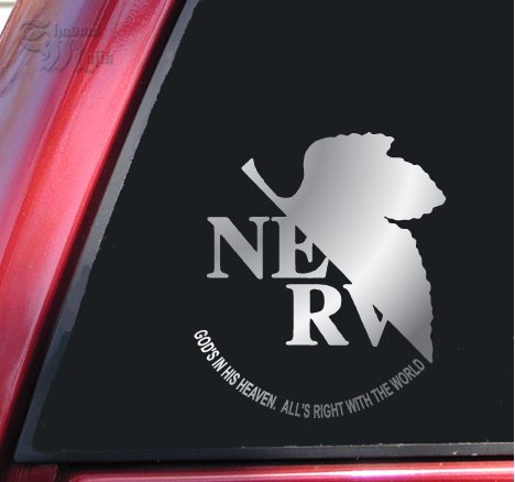 ShadowMajik Neon Genesis Evangelion NERV Vinyl Decal Sticker (6
