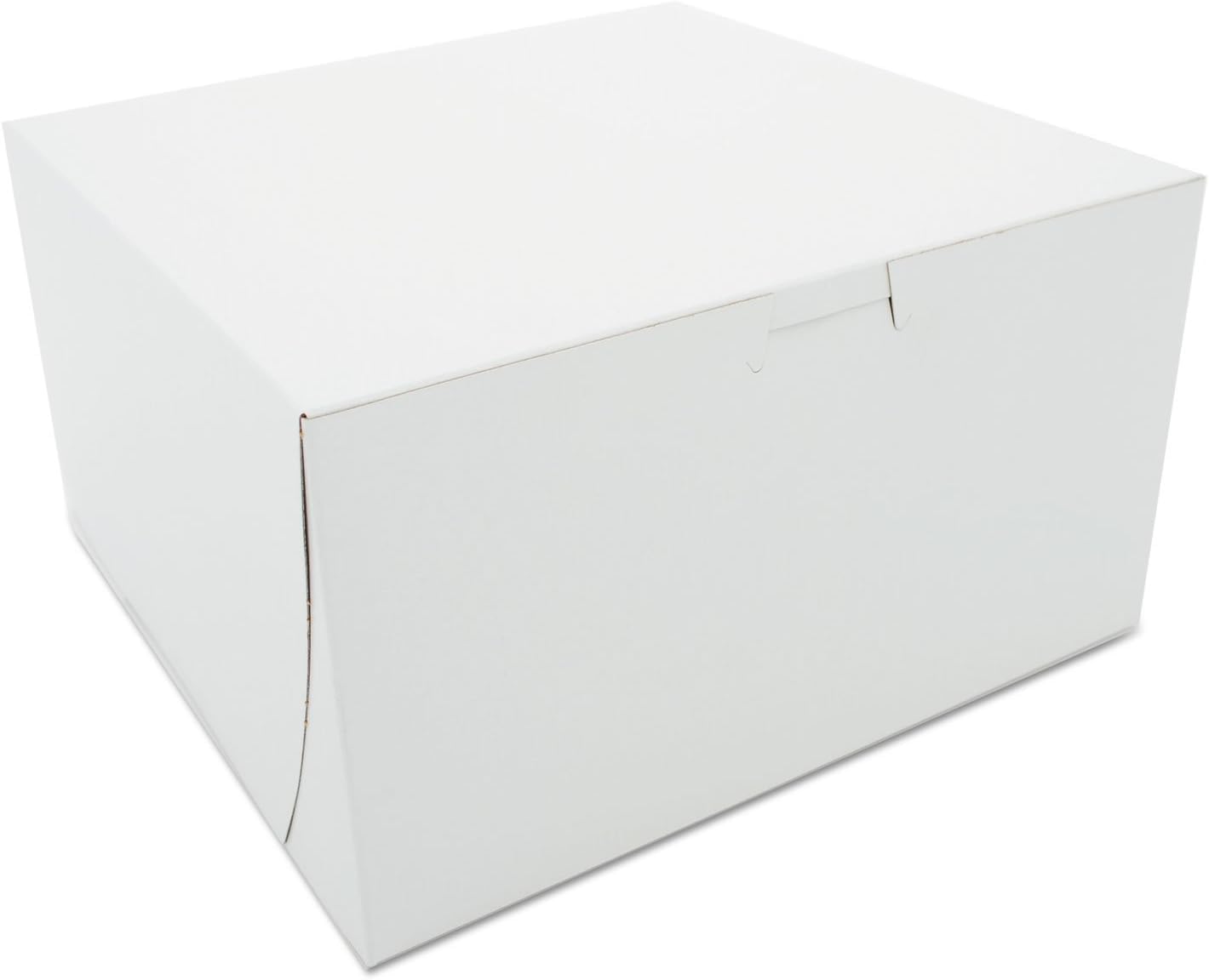 SCT Bakery Premium Paperboard Bakery Box by SOUTHERN CHAMPION TRAY – 9" L x 9" W x 5" H, 6.65 liters, Cardboard, white, Pack of 100