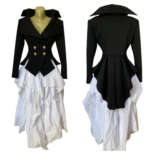 Formal womens Tailcoat, Tuxedo tails women, Black tailcoat