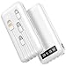 Powerbank 26800mAh mit 4 integrierten Kabel, 22.5W Power Bank USB C Schnellladefunktion mit LED Display & Halterung, Externe Handyakkus für iPhone 17/16/15/14/13/12/11 iPad Samsung Galaxy Weiß