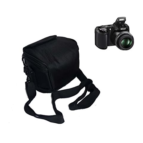 Snug fit Case Bag for Nikon Coolpix L330 L340 L320 L310 L820 L810 L620 L610, CANON POWERSHOT SX410 IS SX510 HS G1, Nikon 1 J2 J3 S1 V2,Panasonic Lumix DMC LZ20 LZ30 Camera - (Black) Cover