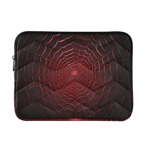 Funda impermeable para portátil de 13-14 pulgadas texturizada roja