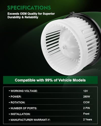 Image of Fits for:-Chevy Equinox HVAC Heater Blower Motor 700211 for:-Captiva Sport for:-GMC Terrain for:-Pontiac Torrent for:-Saturn VUE 2006-2017 Replacement OE# 15-80663, PM9324, 15781505, 22896430