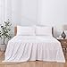 Modern Threads Silky Soft Microfiber and Wrinkle Free Sheets - Luxurious Microfiber Bed Sheets Includes Flat Sheet, Fitted Sheet with Deep Pockets, & Pillowcases Ivory, Queen