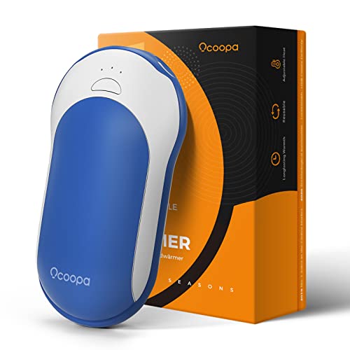 OCOOPA Hand Warmers Rechargeable, 10000mAh Electric HandWarmer, 15hrs Hands Heater, Portable Charger, 3 Levels Heating, Perfect for Golf, Hunting, Camping Gifts, H01 Orange