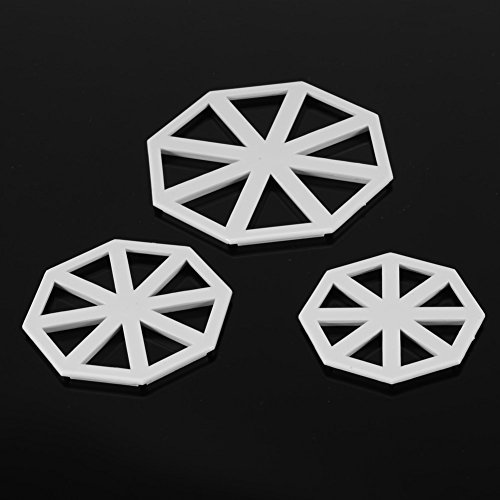 Set 3 moldes banderines para decorar pasteles plástico miniatura 5
