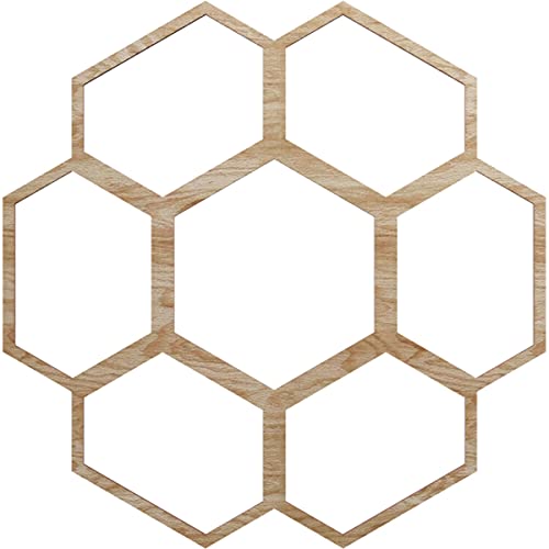 Image of Ekena Millwork 22 inchOD x 7 3 /4 inchID x 3 /8 inchT Florin Wood Fretwork Pierced Ceiling Medallion, Red Oak