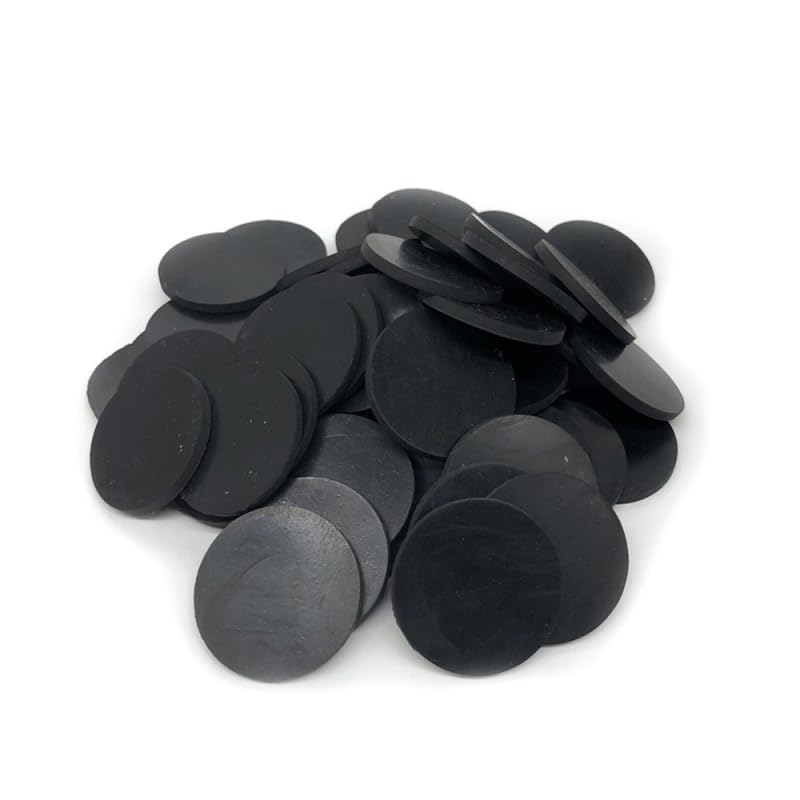 10Pcs/se Balck Solid Round Rubber Sheet Nitrile NBR Seal Gaskets Pad Dia 10/15/20/30/38mm Thick 1/1.5/2/3/4/5mm(30mm,2mm)