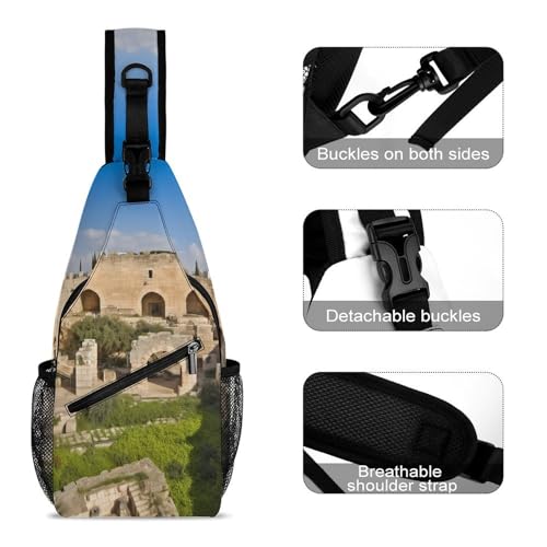 Bolso bandolera Israel estilo deportivo para senderismo miniatura 3