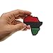 African Map Patch - 3x3 inch. Embroidered Iron on Patch