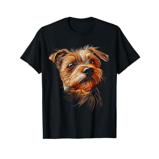 Norfolk Terrier Dog Graphic Pet Illustration Norfolk Terrier Men Women Kids T-Shirt