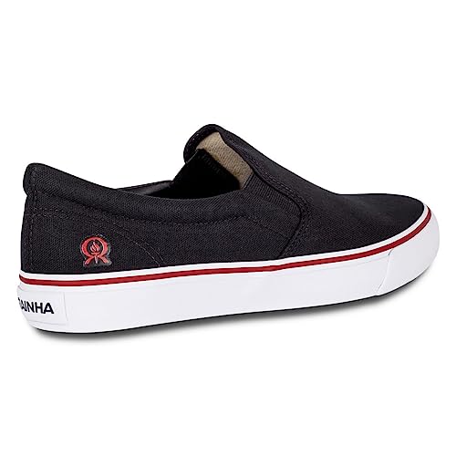 Tenis Unissex Rainha Iate III, Preto/Branco, 40