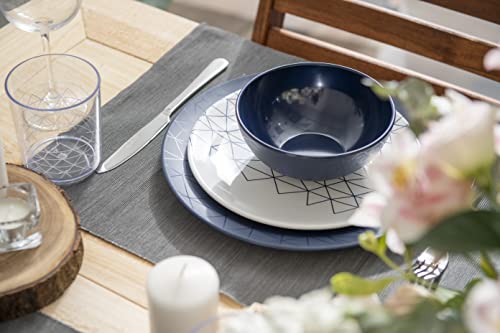 Bzyoo BZ-SLSPS120 12 Piece Melamine Dinnerware Set thumb #3