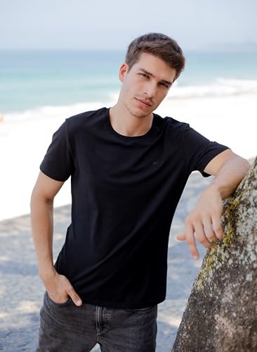 NUDUS Men's Cotton T-Shirts 2-Pack – Classic Black & White Tees4