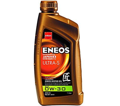 ENEOS ULTRA-S 0W-30 - Huile Moteur - Engine Oil - pour les Moteurs Diesel du Groupe PSA ainsi que les Voitures Japonaises et Coréennes - Augmente L'efficacité du Moteur (1 Litre) Cover