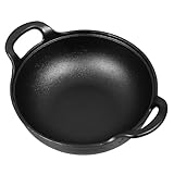 Holibanna Gusseisen Schmortopf Induktions Brattopf Nicht Lodge Kochen Großes Kochgeschirr Bratpfannen Kleine Gusseisenpfanne Eisen Öl Heiztopf Gusseisen Schmelztiegel Eisenguss