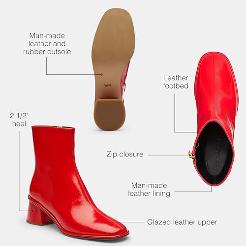 Coach Women's Gigi Bootie in Glazed Leather Ankle Boot3