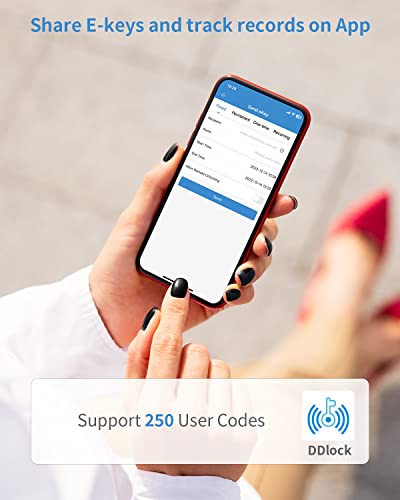 Smart Door Lock - Teeho Keyless Entry Door Lock With Keypads - Electronic Door Locks - Easy Installation - Ip54 Waterproof - Auto Lock #TOP7