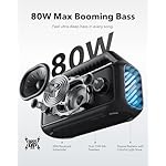 soundcore Boom 2 By Anker, Outdoor Speaker, 80W, Subwoofer, BassUp 2.0, 24H Playtime, IPX7 Waterproof, Floatable, RGB Lights, USB-C, Custom EQ, Bluetooth 5.3, Portable for Camping, Beach, and Backyard - Image 2