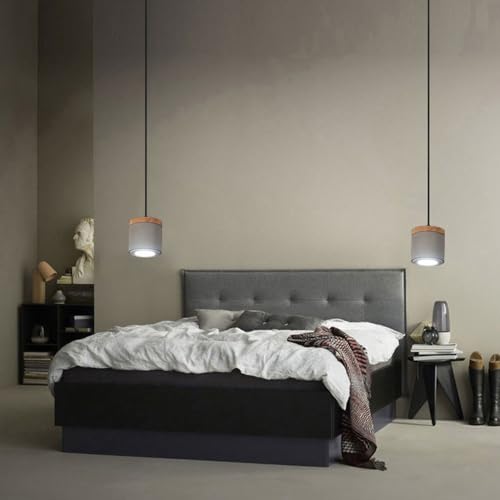 Lámpara colgante de cemento nórdica e iluminación moderna ajustable 3