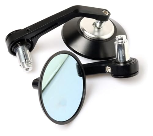 Espejos retrovisores de manillar para Triumph Bonneville T100 T120 con cristal azul HD