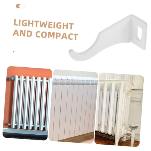 Crochets serviettes salle de bain LABRIMP sans perçage pour suspendre sur radiateur blanc - 6