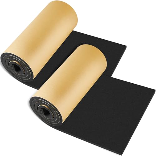 Image of Pangda 2 Pieces 59 x 16 x 1 /2 Inch Extra Large Marine Foam Roll Closed Cell Rubber with Adhesive Insulation Sheets Lightweight Single Sided Tape Water Weather Resistant for Craft