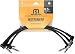 Miracle Sound Guitar Patch Cable for Pedalboard Effects with Right Angle Plug 0.5 Feet 3-pack Ideal Electric Guitar and Bass Livewire Cable