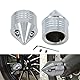 HDBUBALUS Motorrad Vorderachse Mutter Abdeckung Achsenkappen Set Fit für Harley Sportster XL 1200 Dyna Softail Fat Boy Touring Street Road Electra Tri Glide 2 Stück Chrom