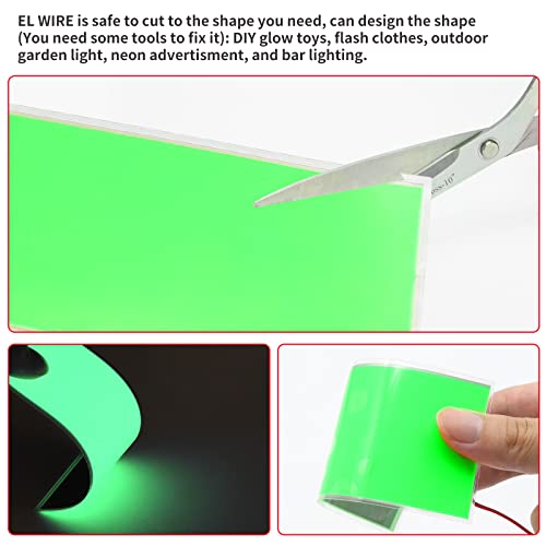 NWpangu Electroluminescent (EL) Panel Light, DIY EL Cuttable Paper Lamp Neon Light for Holiday Decoration/Cosplay/Warning - Image 4