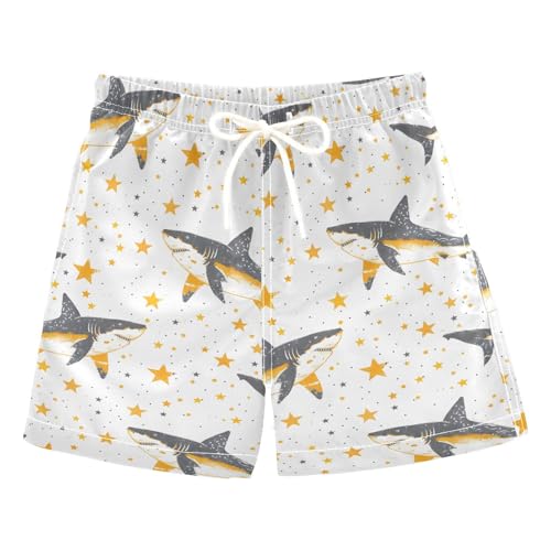 ALAZA Bear Strawberry Leaf Fruit Boys Quick Dry Beach Board Shorts Kids Swim Trunks Bathing Suit Swimsuit