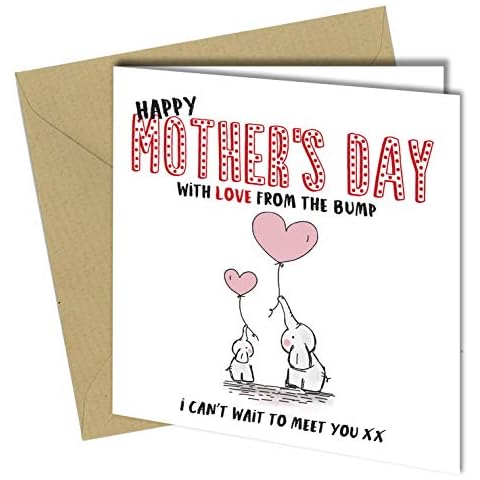 #924 Mothers Day Card Mum Dad Daddy Mummy to Be from The Baby Bump First Card Cover
