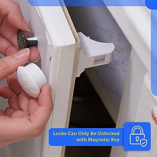 Eco-Baby Universal Replacement Keys for Magnetic Cabinet Locks [2 Universal Keys] Child Safety for Drawers and Cabinets - 2 Keys for Child Proof Kitchen Bathroom Cabinet Locks - Thumbnail 7