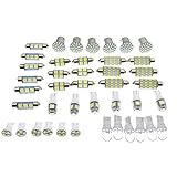 BRAVECOW 42 Pieces Dome Light LED Car Bulb Kit Set T10 31 mm 36 mm 41 mm LED Light Bulbs Interior LED Interior Replacement Bulbs for Car Vehicle Map Trunk Cargo Door Courtesy