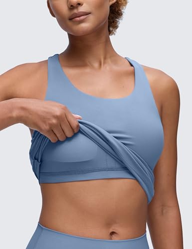 Image of CRZ YOGA Butterluxe Racerback Tank Tops | Light Support, Built in Bra, Removable Pads, Yoga, Extremely Soft, Scoop Neck, for Women